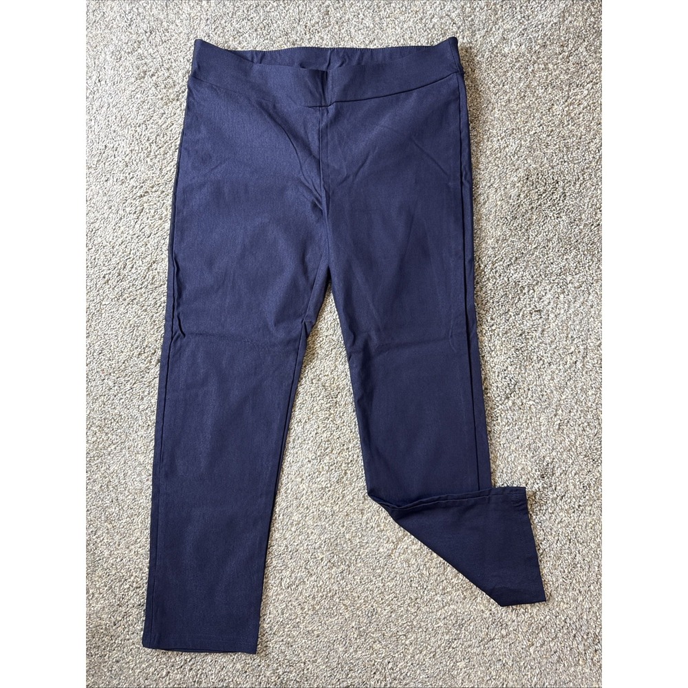 Popana Women's Pants Stretch Navy Size XL